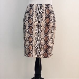 SHEIN | M | Body-con Skirt | Snake Print